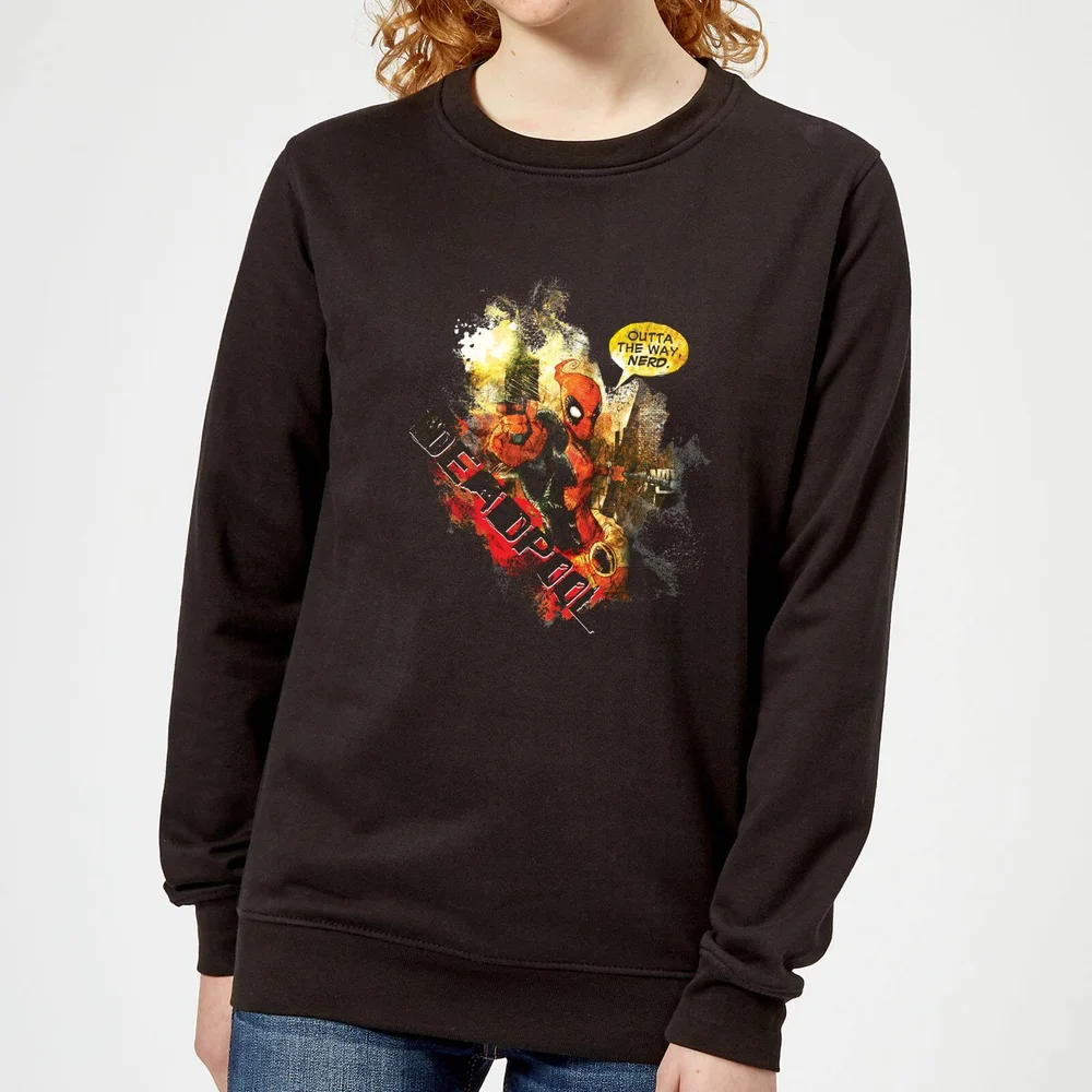 Sweat Femme Deadpool (Marvel) Outta The Way Nerd - Noir - S Image 1