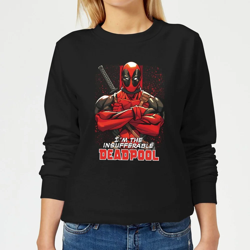 Sweat Femme Deadpool (Marvel) Bras Croisés - Noir - S Image 1