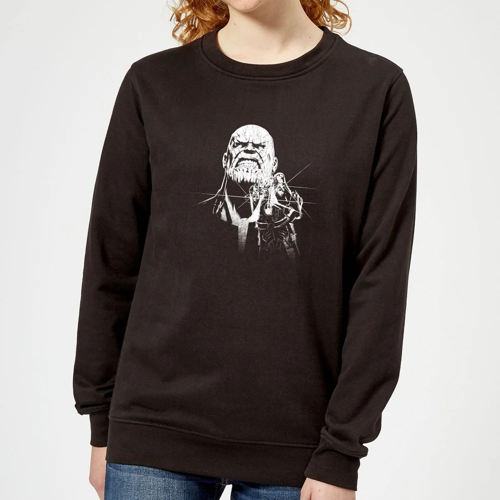 Sweat Femme Avengers Infinity War ( Marvel) Fierce Thanos - Noir - S Image 1