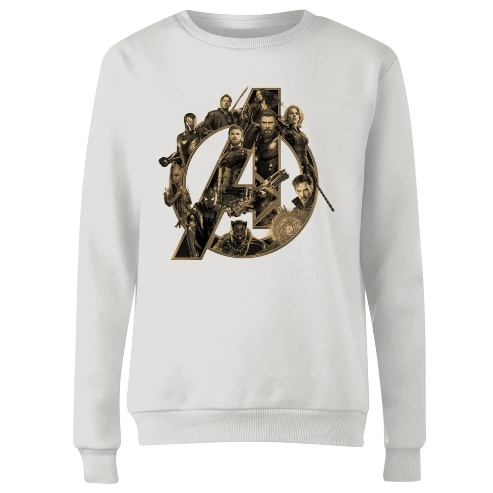 Sweat Femme Avengers Infinity War ( Marvel) Logo Avengers - Blanc - S Image 1