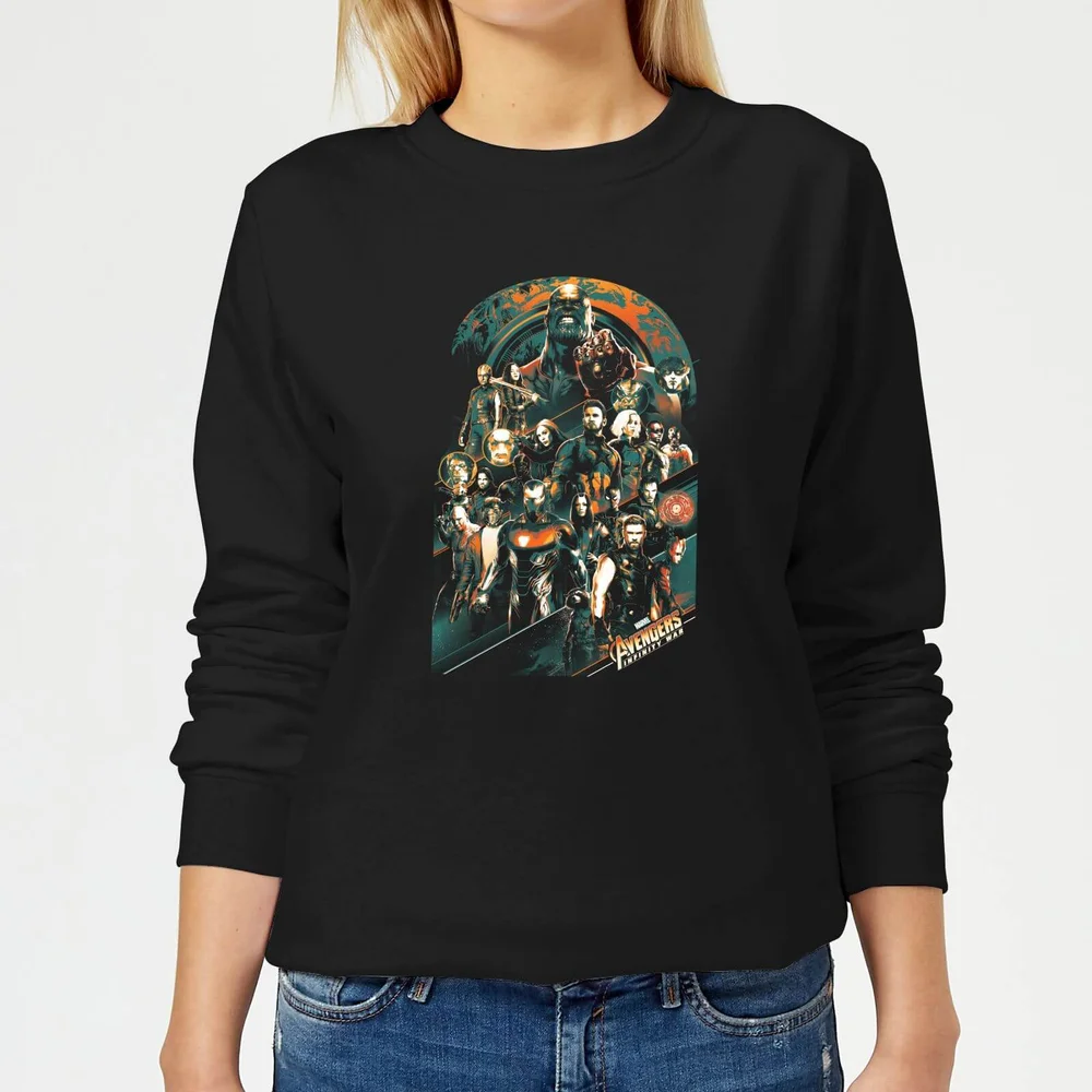 Sweat Femme Avengers Infinity War ( Marvel) Avengers Team - Noir - S Image 1