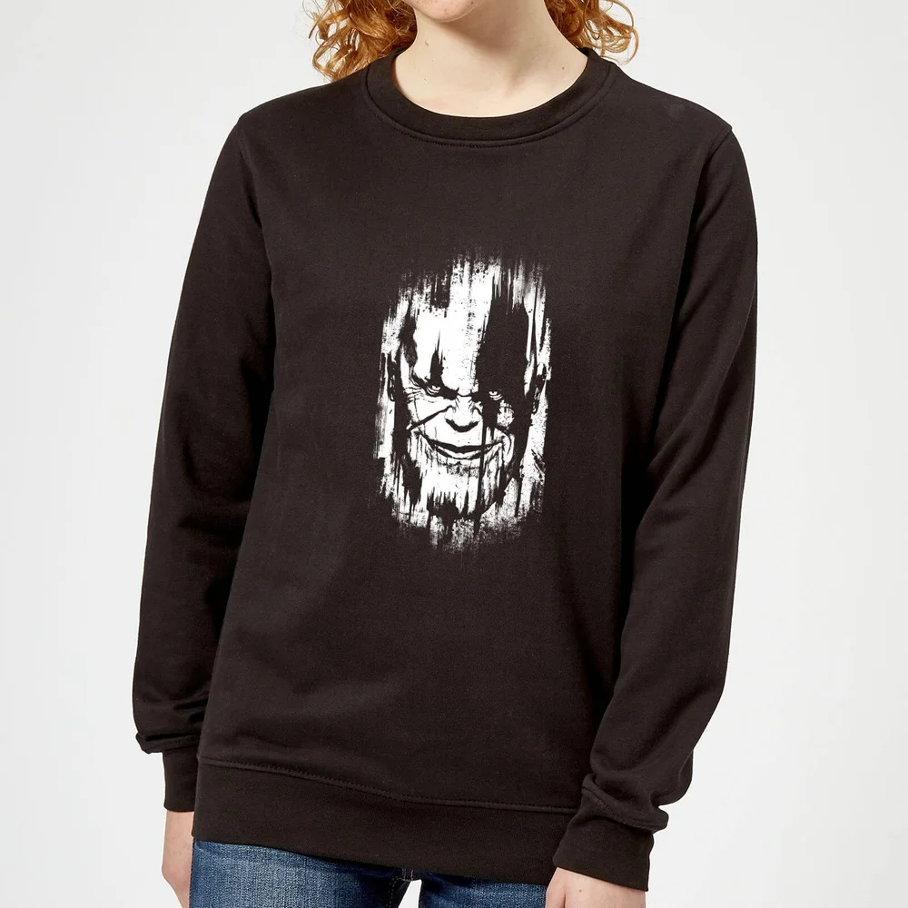 Sweat Femme Avengers Infinity War ( Marvel) Visage Thanos - Noir - S Image 1