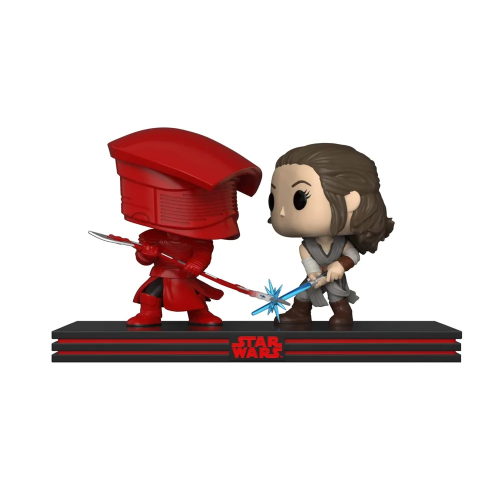 Figurine Pop! Movie Moment : Rey et Garde Prétorienne- Star Wars, épisode VIII : Les Derniers Jedi Image 1