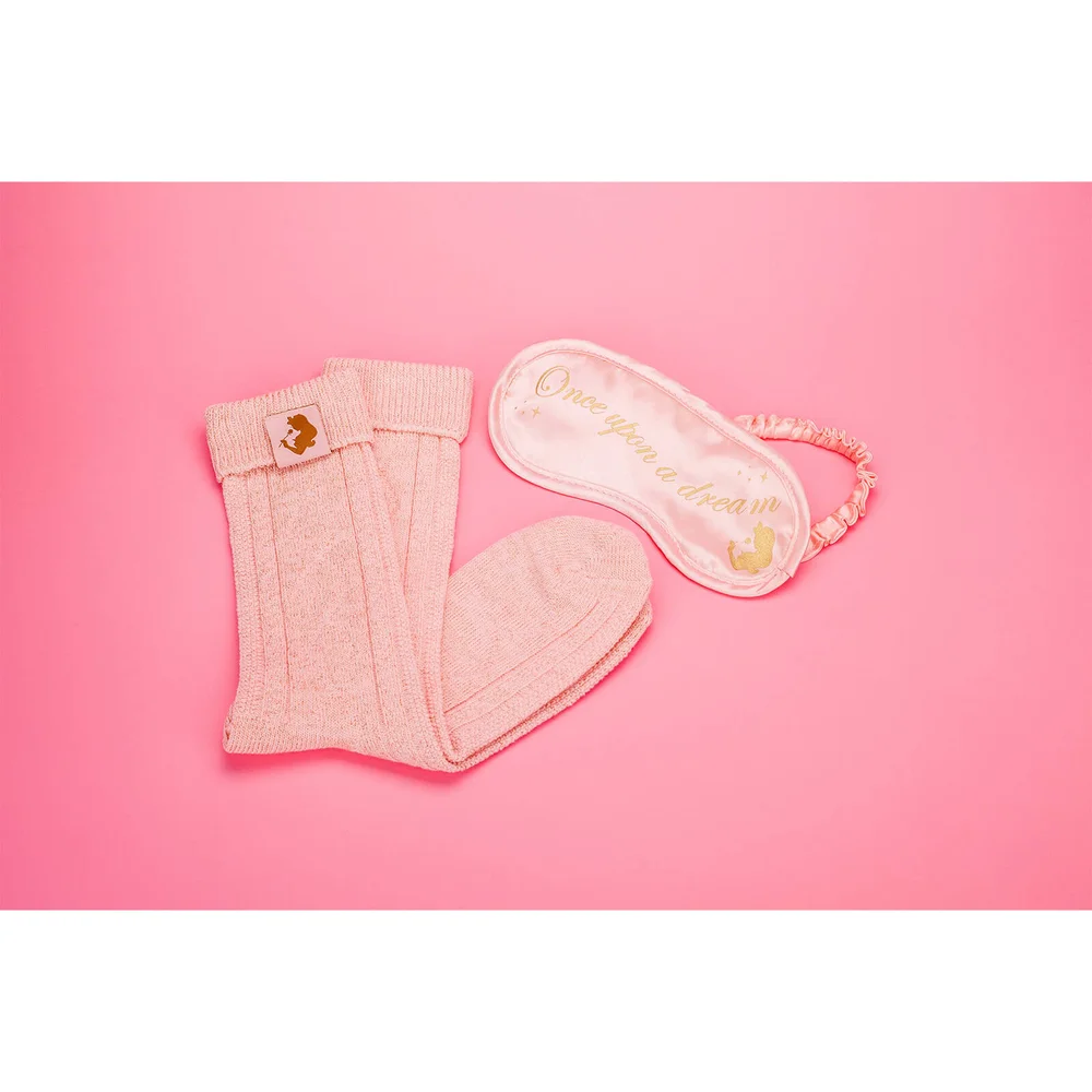 Coffret Disney – Belle au bois dormant – Chaussettes et masque de voyage Image 1
