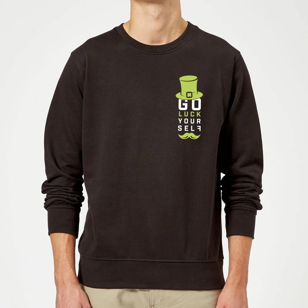 Go Luck Yourself Sweatshirt - Black - S - Noir Image 1