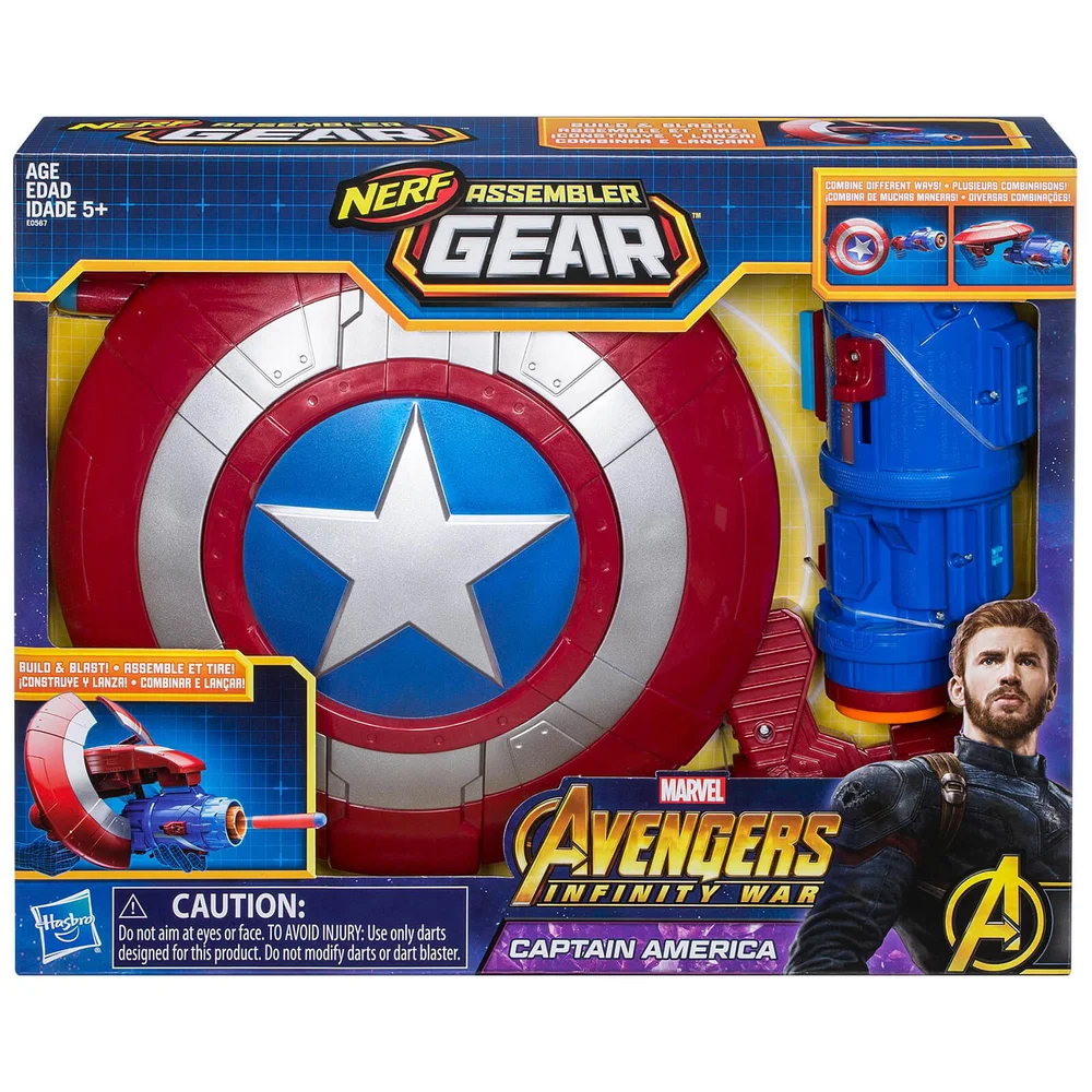 Coffret Nerf Avengers Infinity War Hasbro Marvel Assembler Gear Captain America Image 1