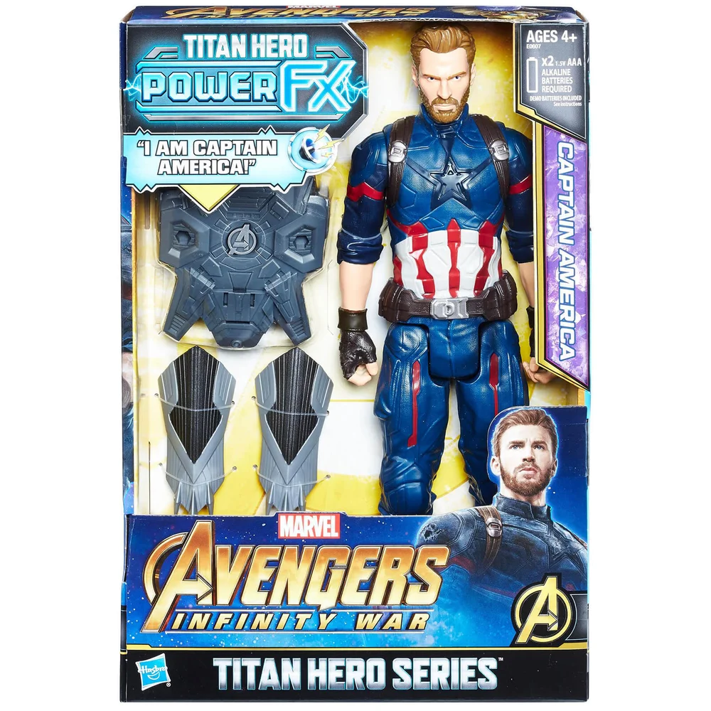 Figurine Captain America Hasbro Marvel Avengers Infinity War Titan Heroes Power FX Image 1