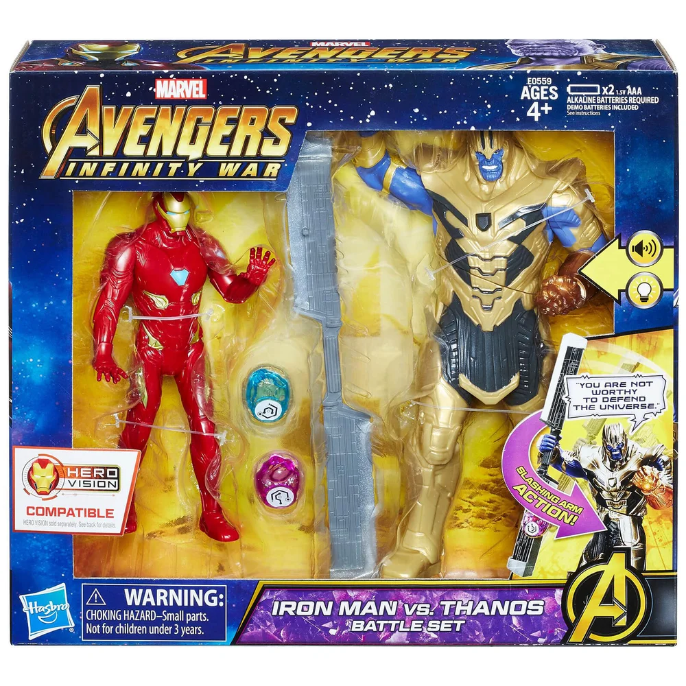 Figurines Marvel Avengers: Infinity War Iron Man vs. Thanos Image 1
