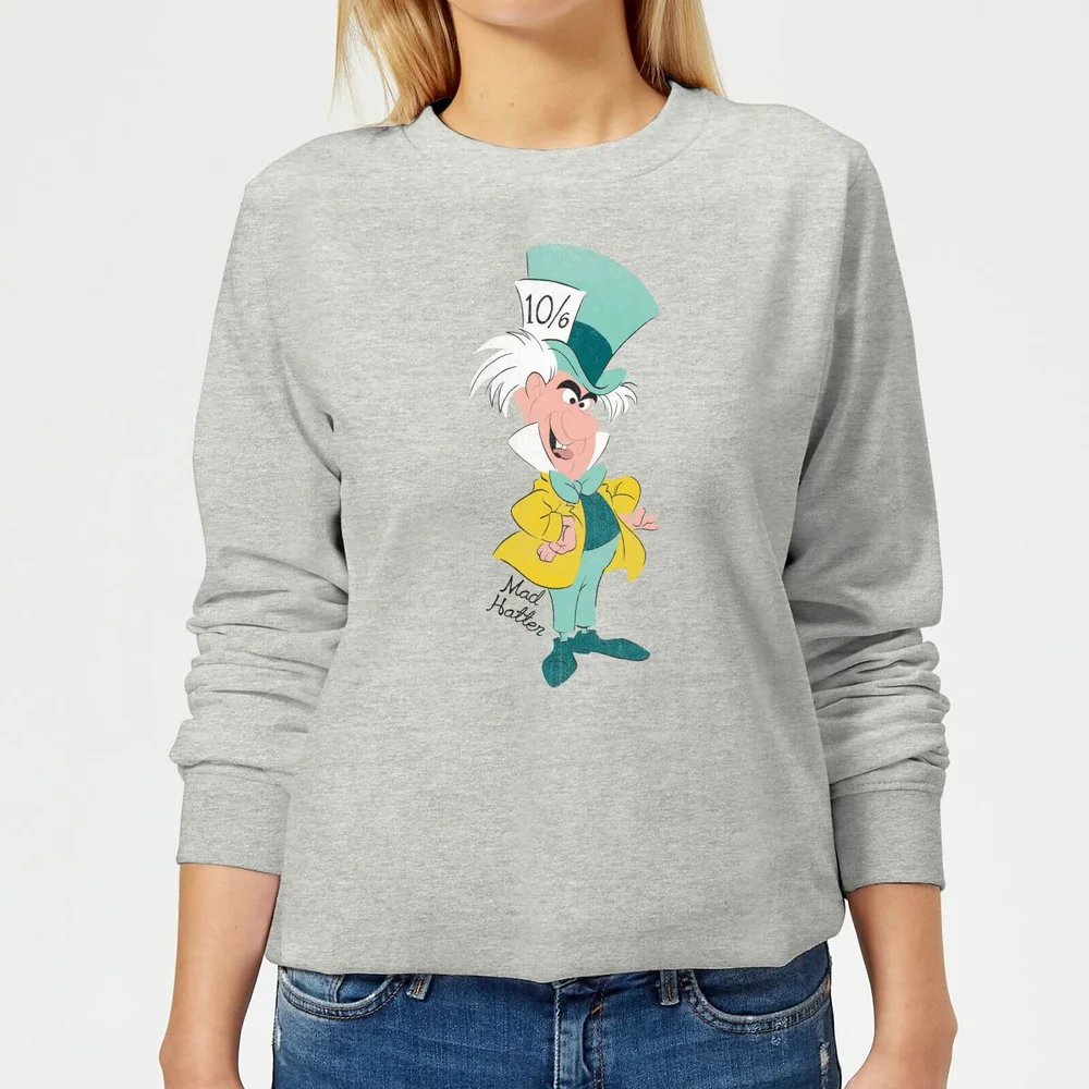 Sweat Femme Chapelier Fou Alice au Pays des Merveilles Disney - Gris - 3XL - Gris Image 1