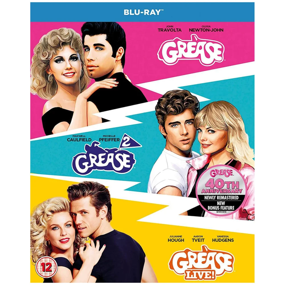 Grease 40e Anniversaire Triple (Grease, Grease 2, Grease Live) Image 1