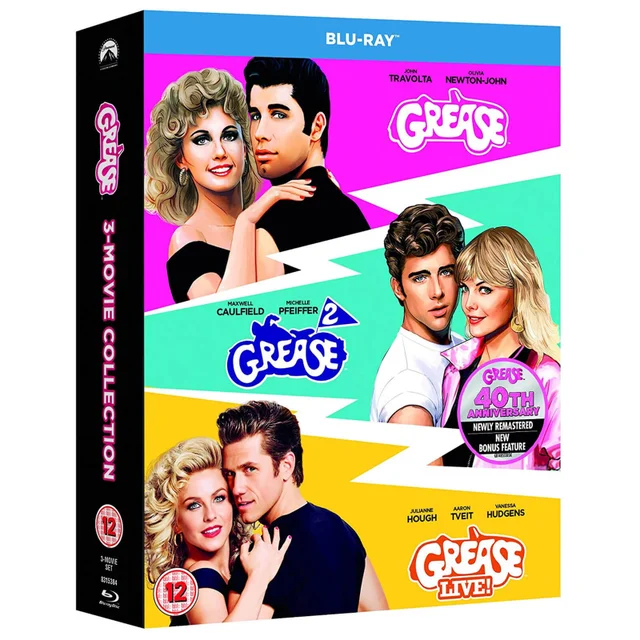 Grease 40e Anniversaire Triple (Grease, Grease 2, Grease Live)