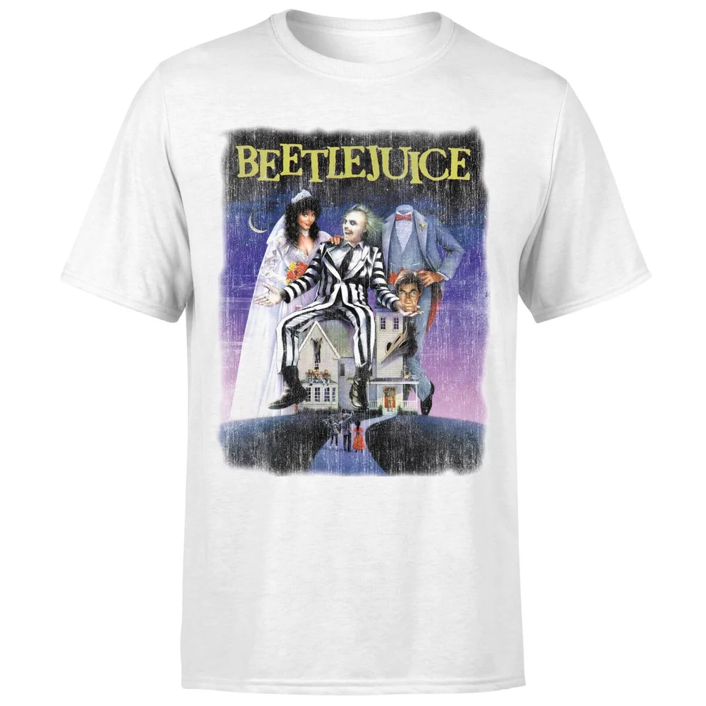 T-Shirt Homme Affiche Abîmée Beetlejuice - Blanc - S Image 1