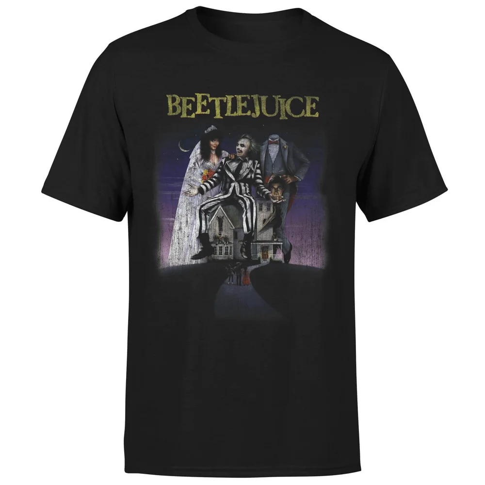T-Shirt Homme Affiche Abîmée Beetlejuice - Noir - S Image 1