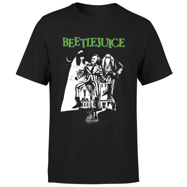 T-Shirt Homme Affiche Mono Beetlejuice - Noir
