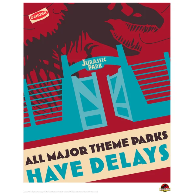Affiche Jurassic Park 'Welcome to Jurassic Park' - Édition Limitée