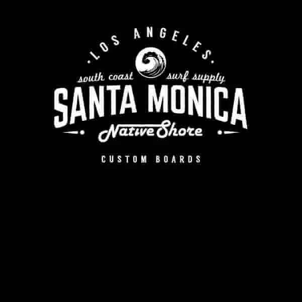 T-Shirt Homme Santa Monica Native Shore - Noir