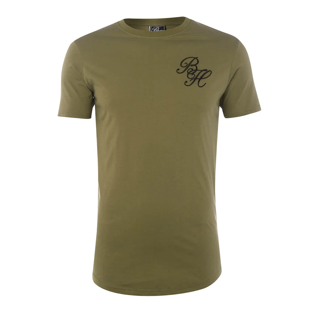 T-Shirt Homme Logo Classique Beck & Hersey - Vert Kaki - S - Vert Citron Image 1