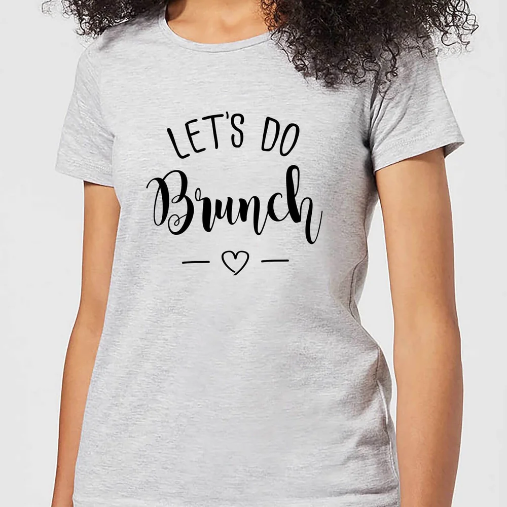 T-Shirt Femme Let's Do Brunch - Gris - S - Gris Image 1