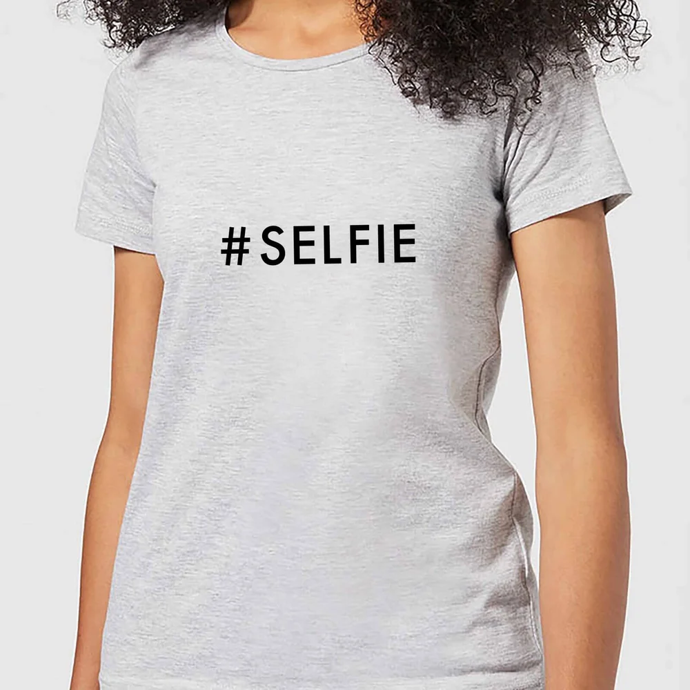 T-Shirt Femme Selfie - Gris - S - Gris Image 1