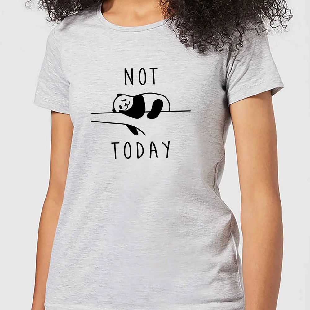 T-Shirt Femme Not Today - Gris - S Image 1