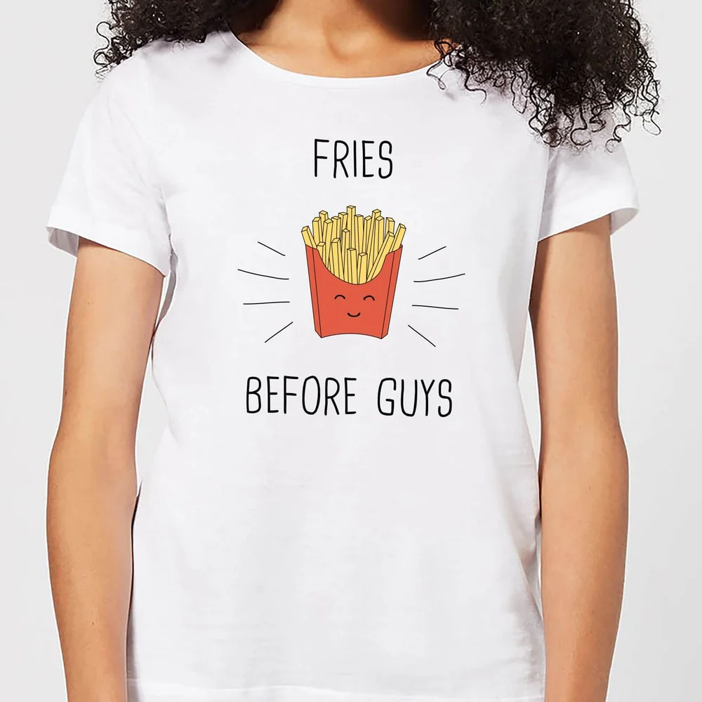 T-Shirt Femme Fries Before Guys - Blanc - S - Blanc Image 1