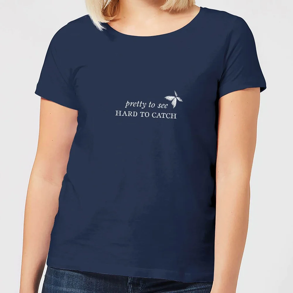 T-Shirt Femme Pretty To See, Hard To Catch - Bleu Marine - S - Navy Image 1