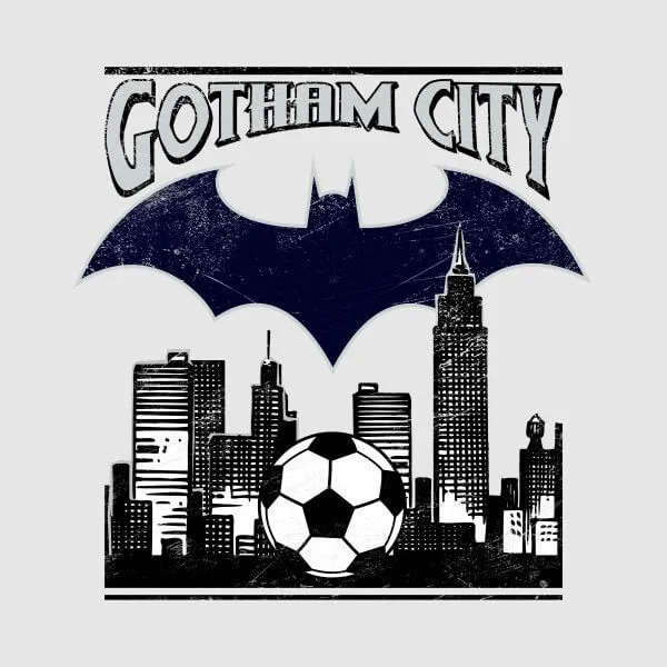 T-Shirt Femme Batman DC Comics - Football Gotham City - Gris