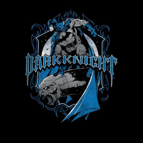 T-Shirt Femme Batman DC Comics - Bouclier Dark Knight - Noir