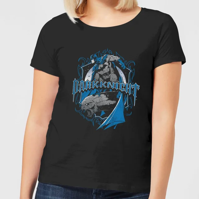 T-Shirt Femme Batman DC Comics - Bouclier Dark Knight - Noir