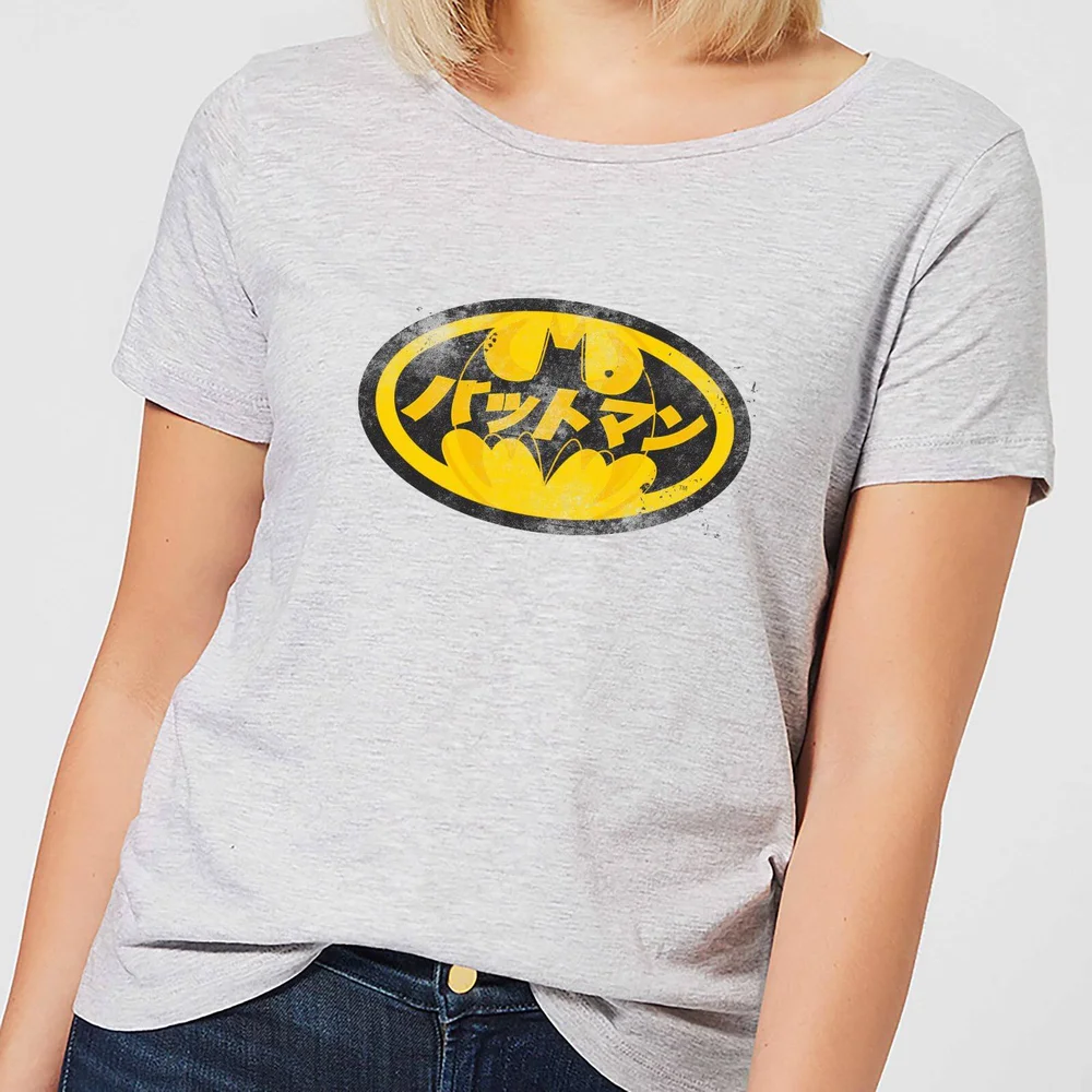 T-Shirt Femme Batman DC Comics - Logo Japonais - Gris - S Image 1