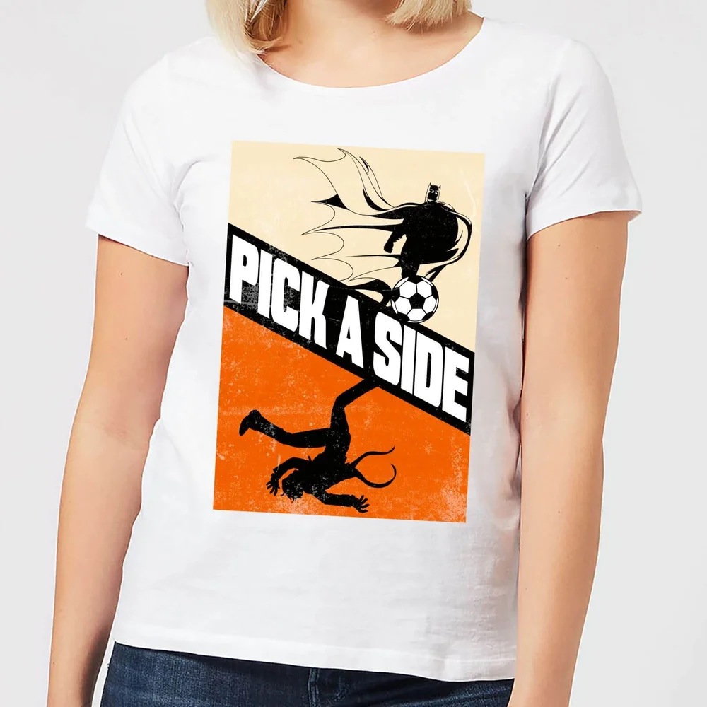 T-Shirt Femme Batman DC Comics - Choisis ton Camp - Blanc - S Image 1