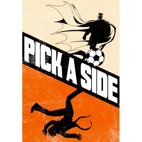 T-Shirt Femme Batman DC Comics - Choisis ton Camp - Blanc