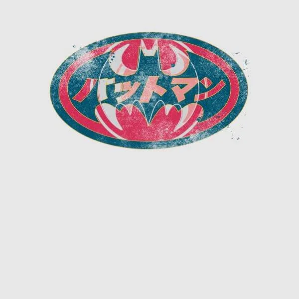 T-Shirt Femme Batman DC Comics - Logo Japonais - Gris