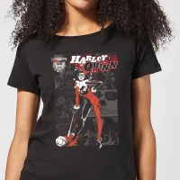 T-Shirt Femme Batman DC Comics - Harley Quinn Comics - Noir