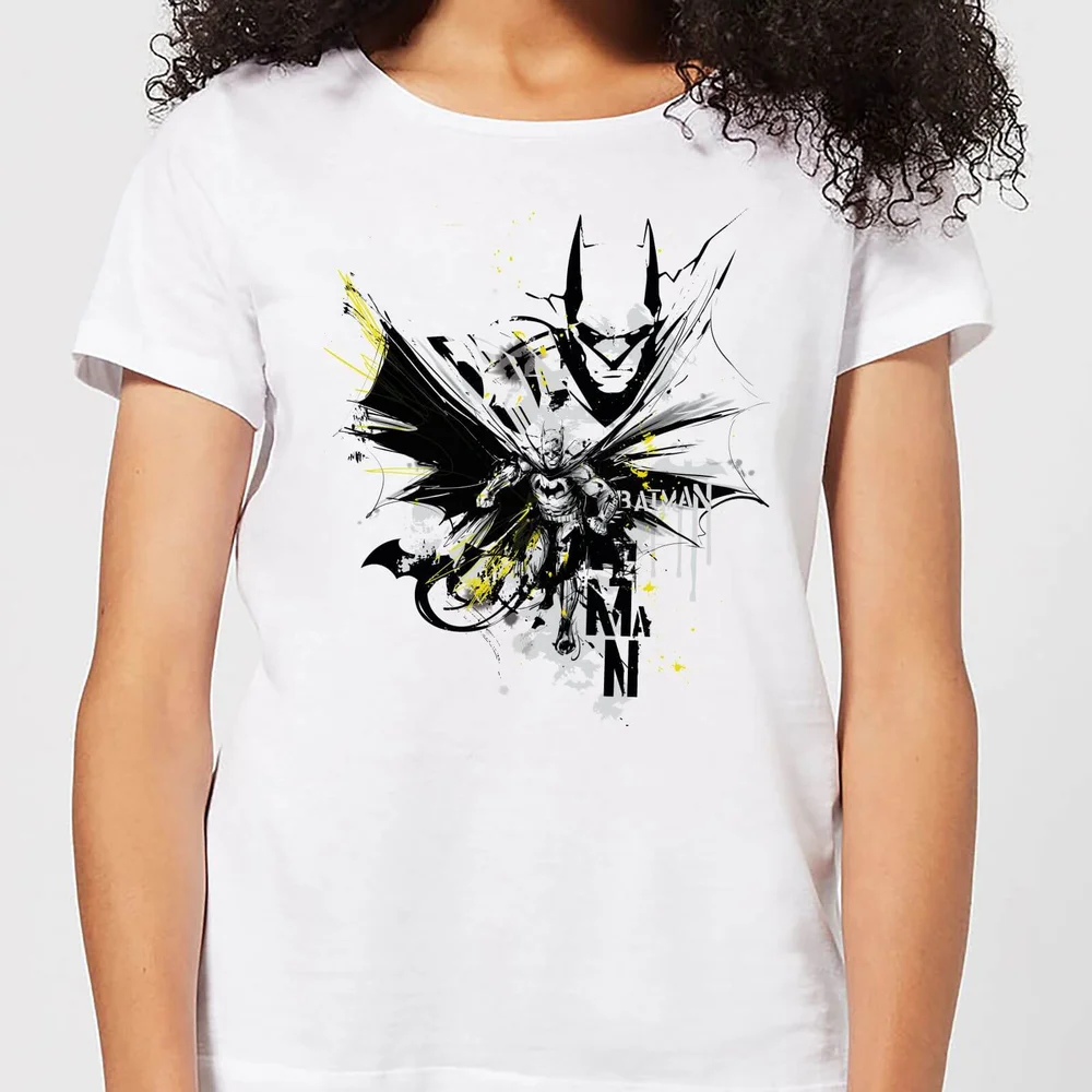 T-Shirt Femme Batman DC Comics - Batface Splash - Blanc - S Image 1