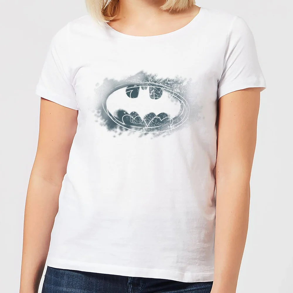 T-Shirt Femme Batman DC Comics Logo Graffiti - Blanc - S Image 1