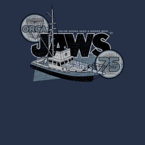 T-Shirt Femme Les Dents de la mer - Orca 75 - Bleu Marine