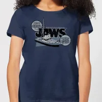 T-Shirt Femme Les Dents de la mer - Orca 75 - Bleu Marine