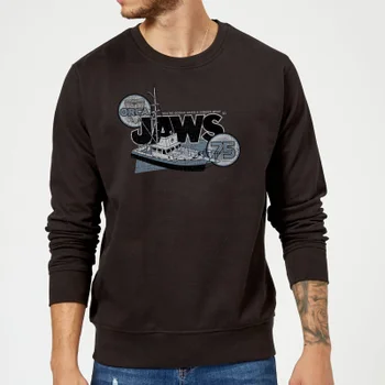 Sweat Homme Les Dents de la mer - Orca 75 - Noir