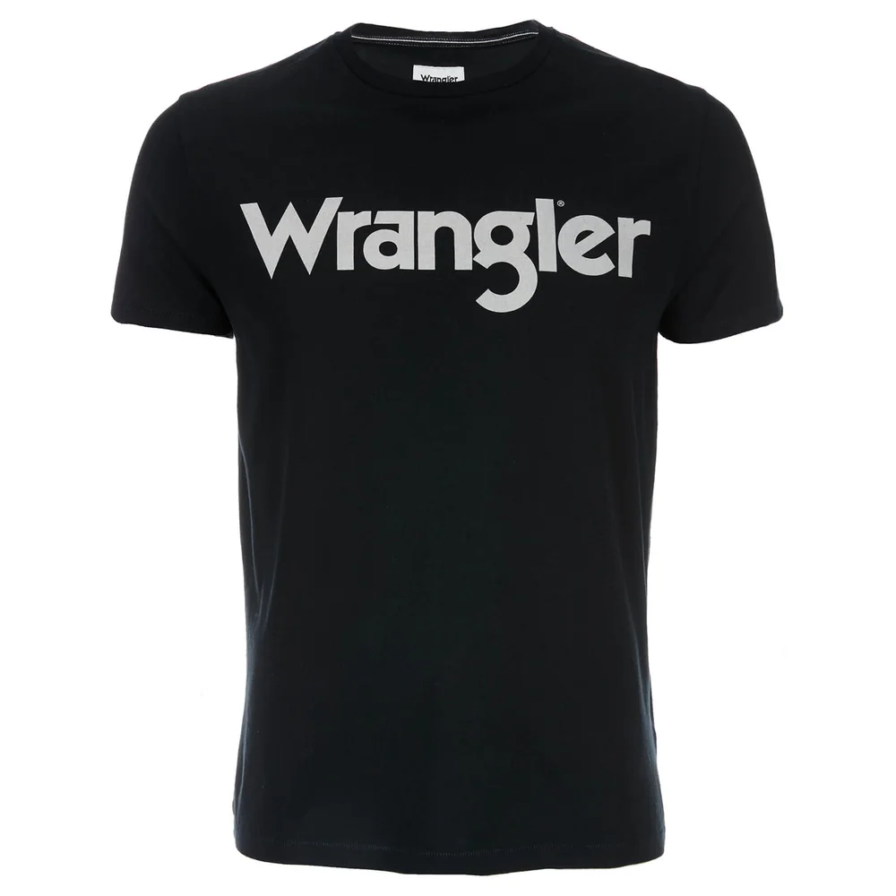 T-Shirt Homme Logo Wrangler - Noir - S - Noir Image 1
