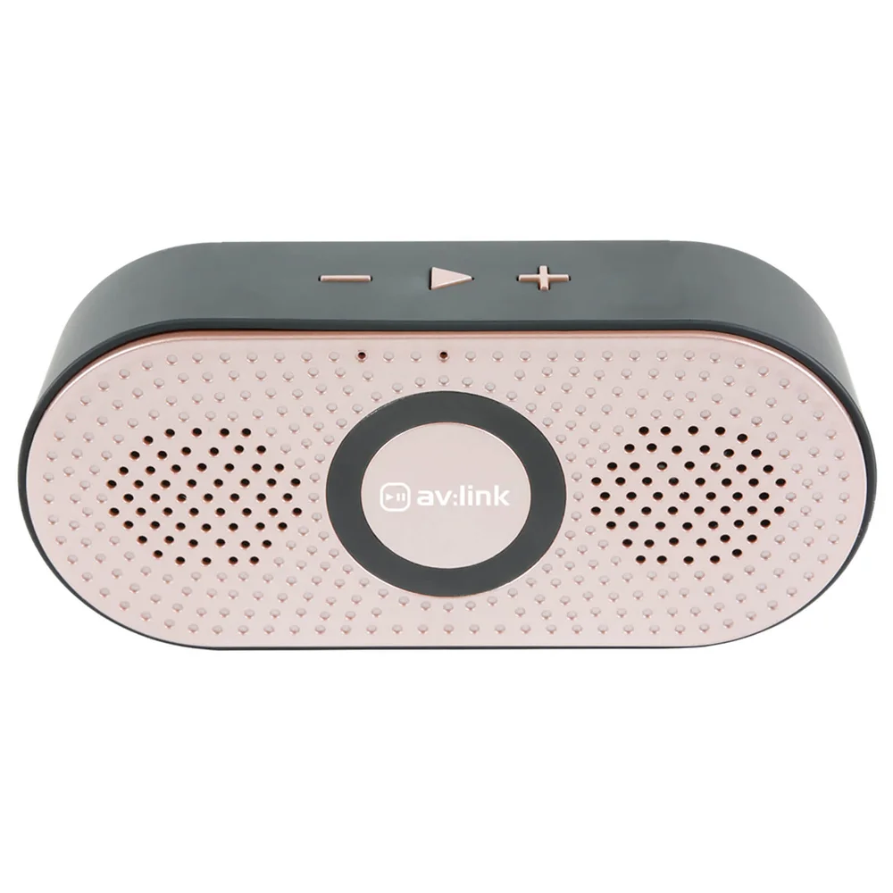 AV: Link Portable 4.2 Bluetooth Speaker - Rose Gold Image 1
