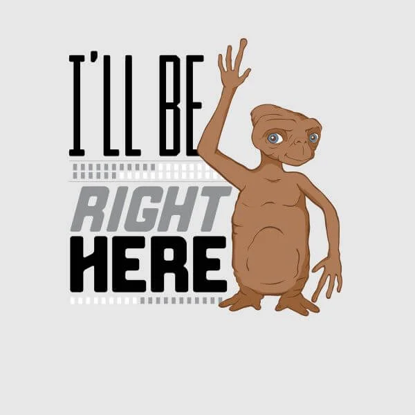 T-Shirt Femme E.T. l'extra-terrestre - Je Suis Toujours Là - Gris
