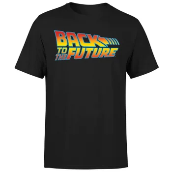 T-Shirt Homme Retour vers le Futur - Logo Classique - Noir