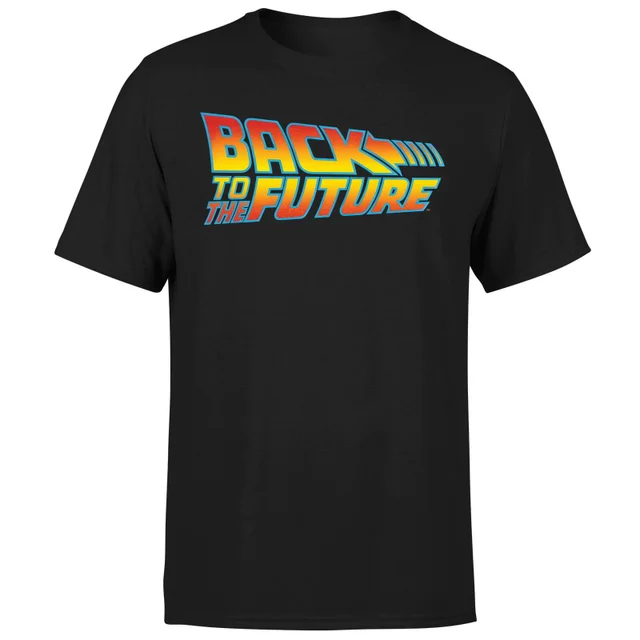 T-Shirt Homme Retour vers le Futur - Logo Classique - Noir