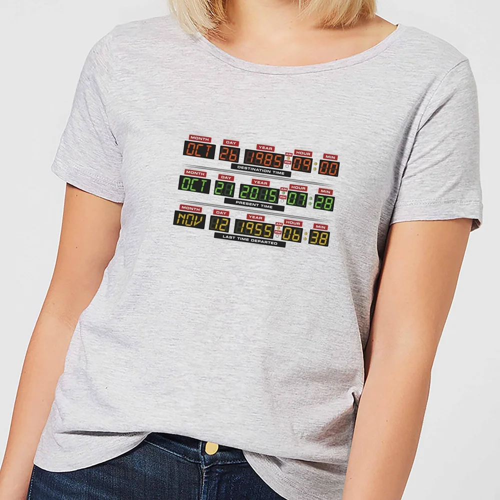 T-Shirt Femme Retour vers le Futur - Vers l'Horloge - Gris - S Image 1