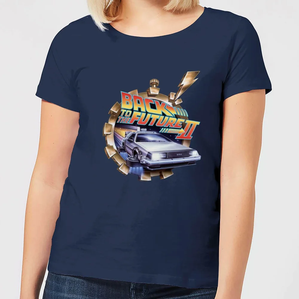 T-Shirt Femme Retour vers le Futur - Clockwork - Bleu Marine - S Image 1
