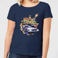 T-Shirt Femme Retour vers le Futur - Clockwork - Bleu Marine