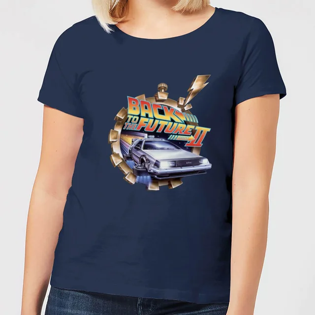 T-Shirt Femme Retour vers le Futur - Clockwork - Bleu Marine