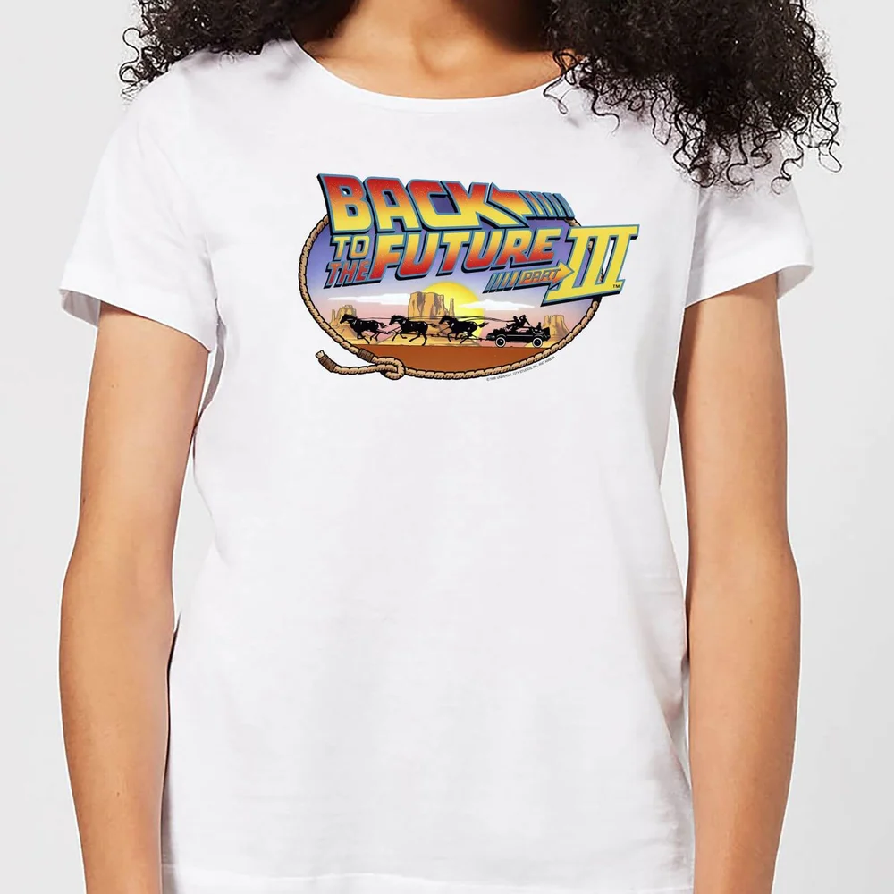 T-Shirt Femme Retour vers le Futur - Lasso - Blanc - S Image 1