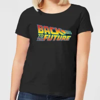 T-Shirt Femme Retour vers le Futur - Logo Classique - Noir
